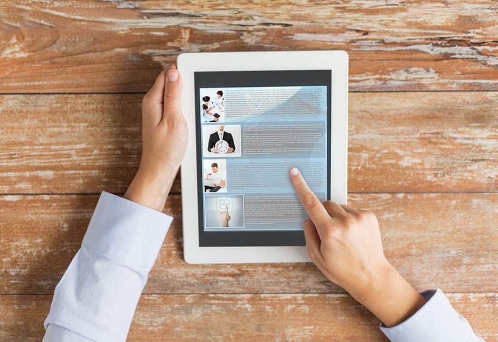 blog on tablet pc